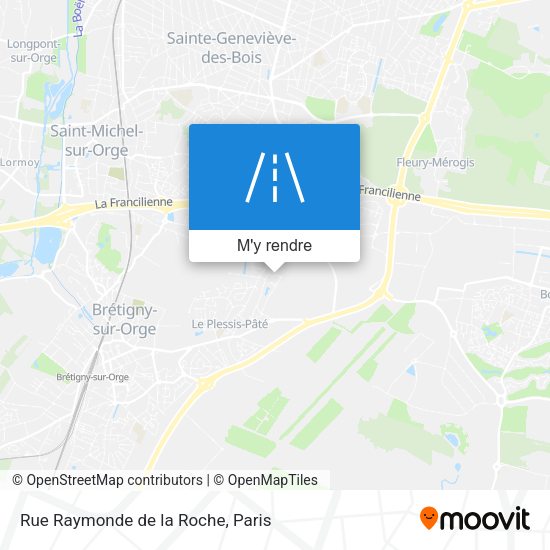 Rue Raymonde de la Roche plan