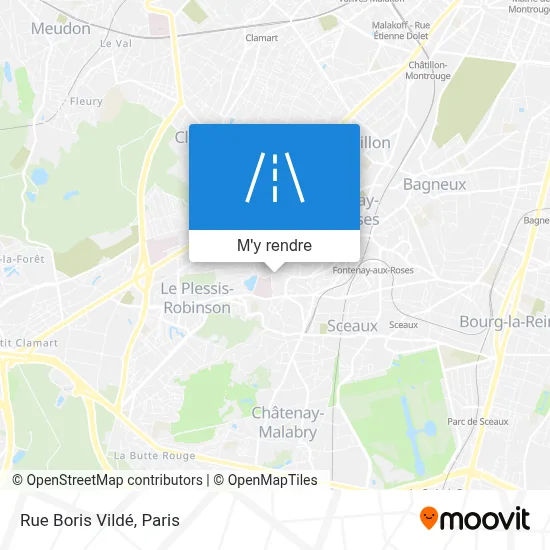 Rue Boris Vildé plan
