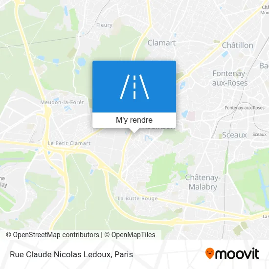 Rue Claude Nicolas Ledoux plan