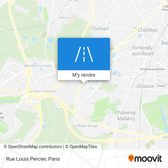 Rue Louis Percier plan