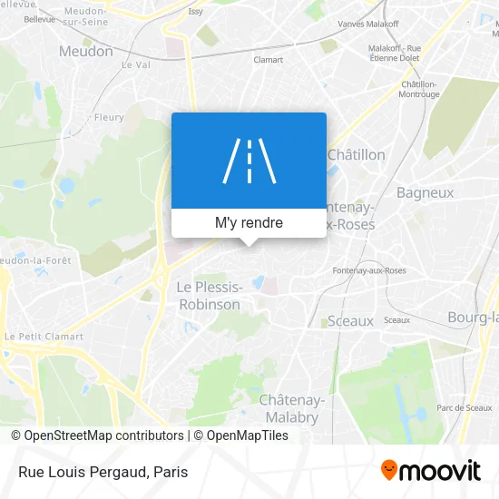 Rue Louis Pergaud plan