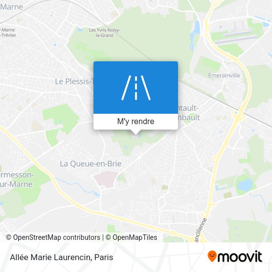 Allée Marie Laurencin plan
