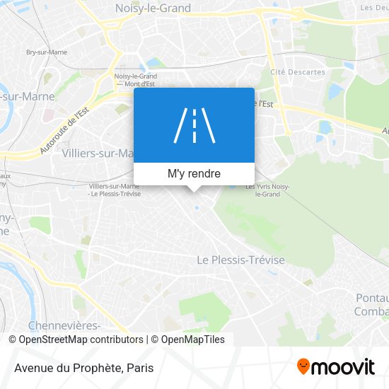 Avenue du Prophète plan
