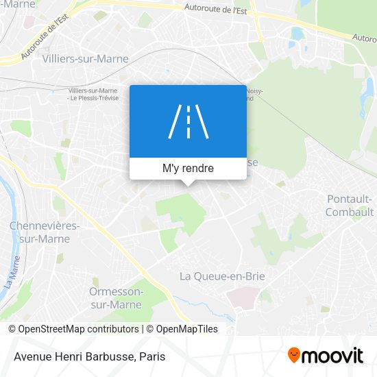 Avenue Henri Barbusse plan