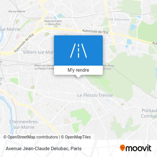 Avenue Jean-Claude Delubac plan