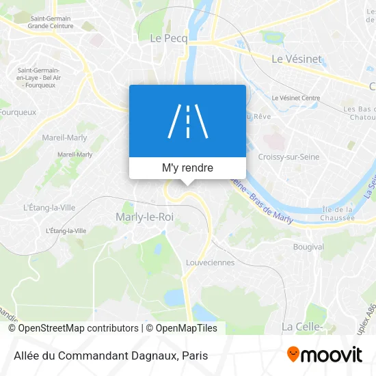 Allée du Commandant Dagnaux plan