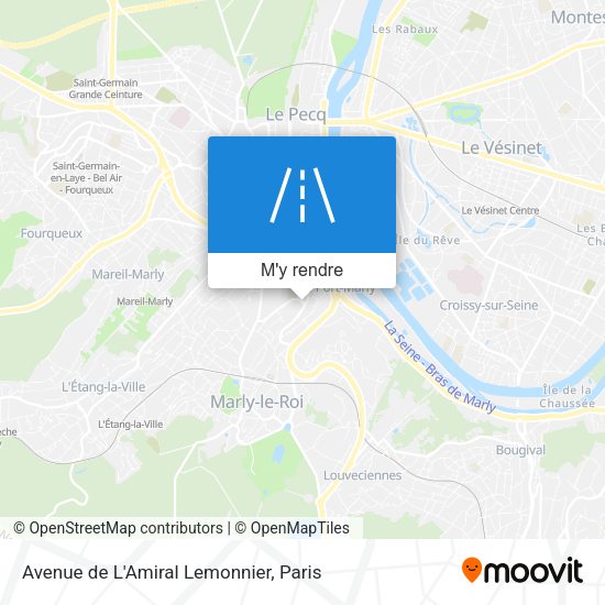 Avenue de L'Amiral Lemonnier plan