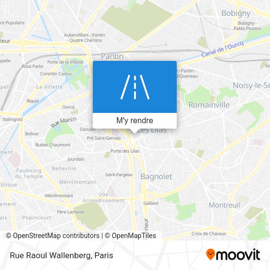 Rue Raoul Wallenberg plan