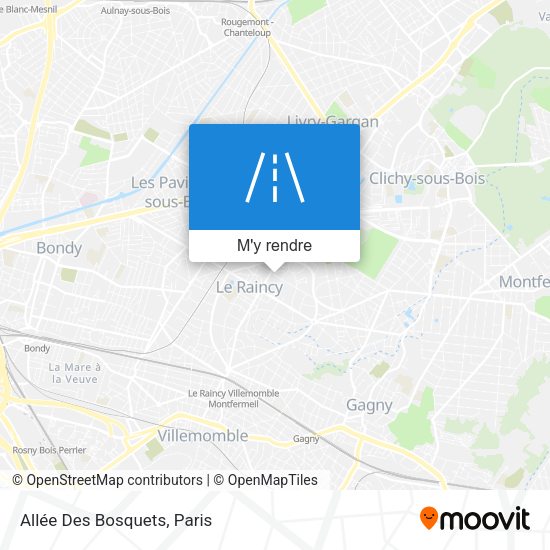 Allée Des Bosquets plan