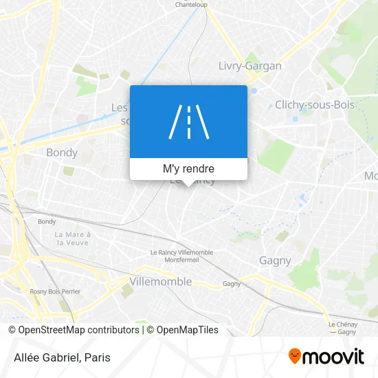 Allée Gabriel plan