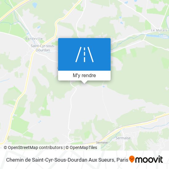 Chemin De Saint-Cyr-Sous-Dourdan Aux Sueurs plan