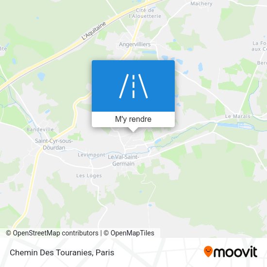 Chemin Des Touranies plan