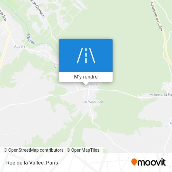 Rue de la Vallée plan