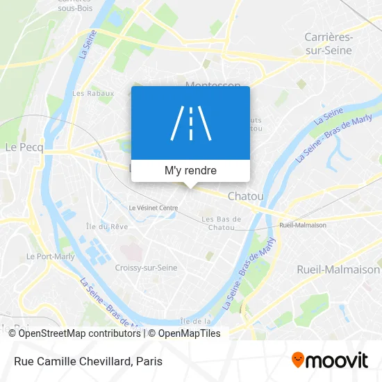 Rue Camille Chevillard plan