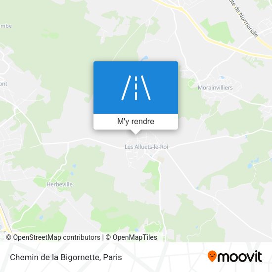 Chemin de la Bigornette plan