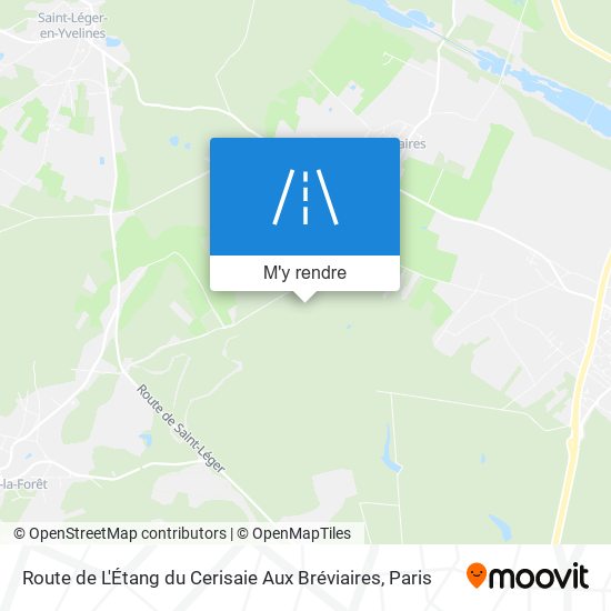 Route De L'Étang Du Cerisaie Aux Bréviaires plan