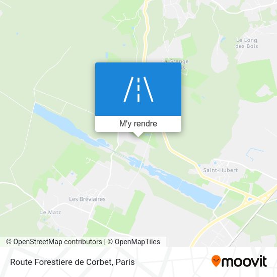 Route Forestiere de Corbet plan