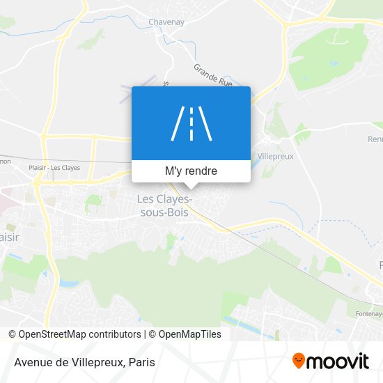 Avenue de Villepreux plan