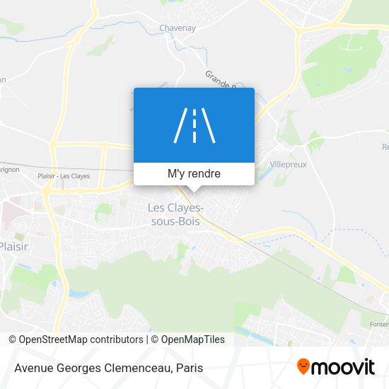 Avenue Georges Clemenceau plan