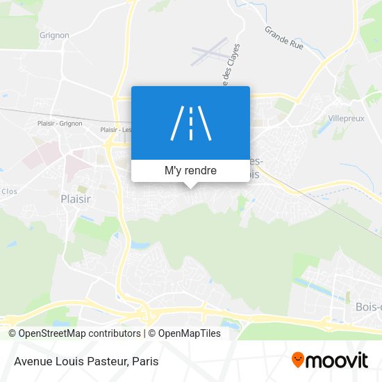 Avenue Louis Pasteur plan