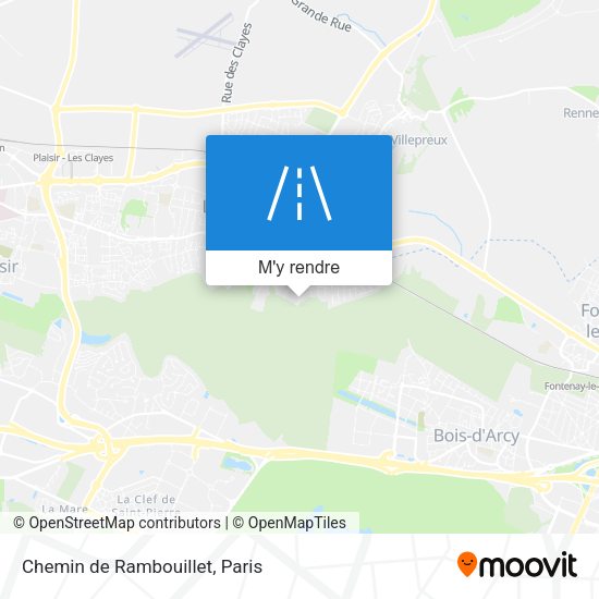 Chemin de Rambouillet plan