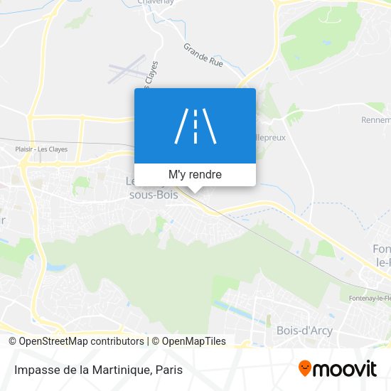Impasse de la Martinique plan