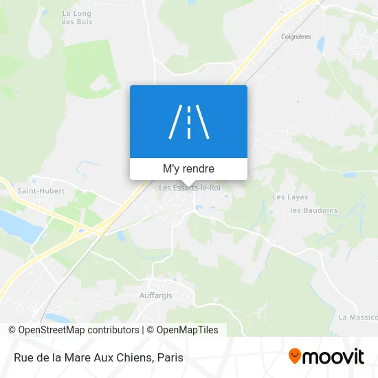 Rue de la Mare Aux Chiens plan