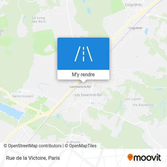 Rue de la Victoire plan