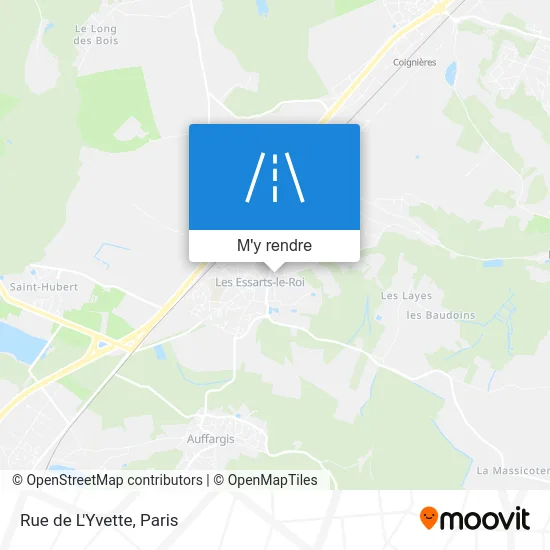 Rue de L'Yvette plan