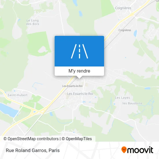 Rue Roland Garros plan