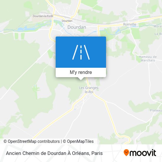 Ancien Chemin de Dourdan À Orléans plan