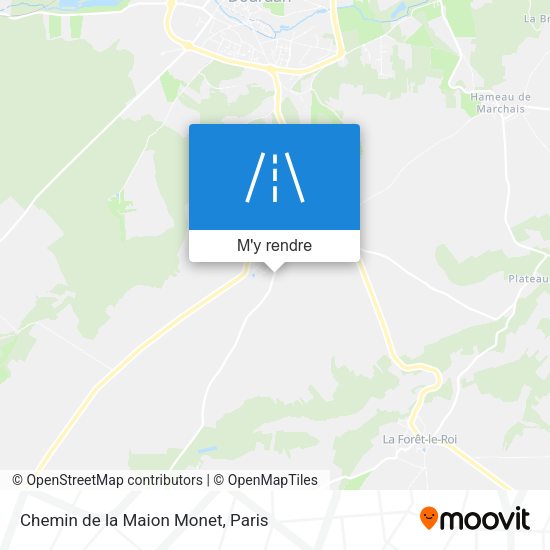 Chemin de la Maion Monet plan