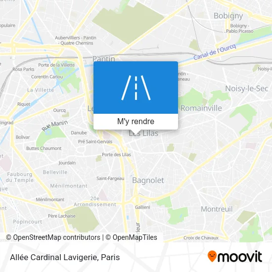 Allée Cardinal Lavigerie plan