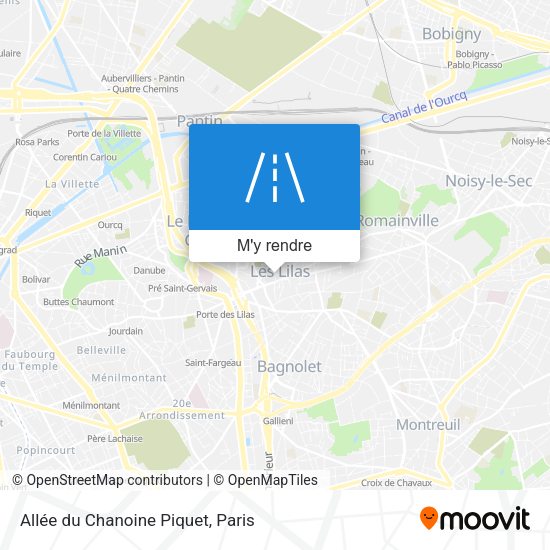 Allée du Chanoine Piquet plan
