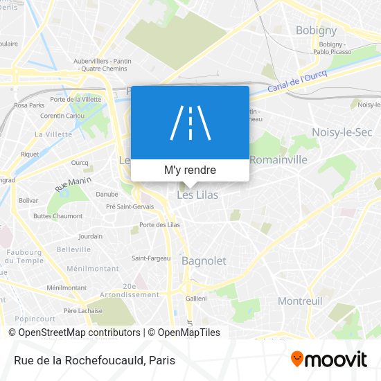 Rue de la Rochefoucauld plan