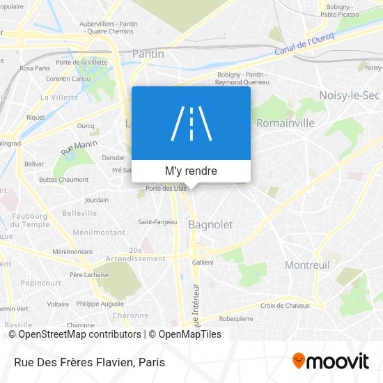 Rue Des Frères Flavien plan