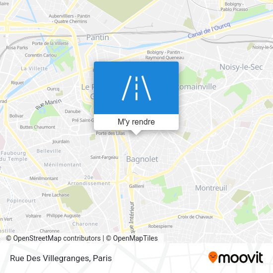Rue Des Villegranges plan