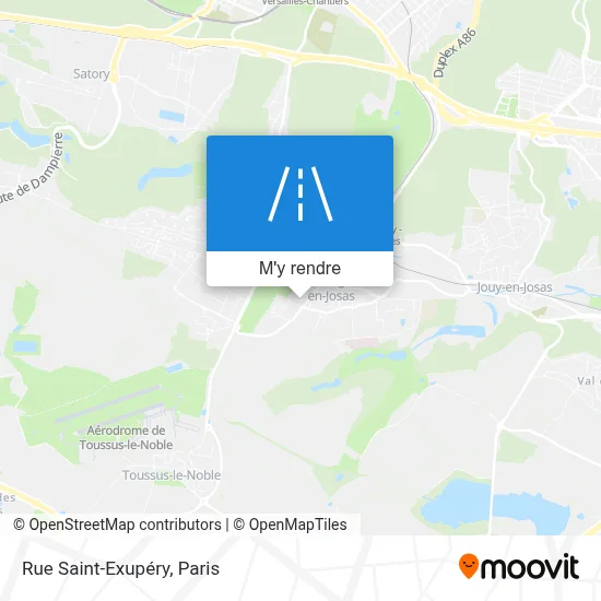 Rue Saint-Exupéry plan