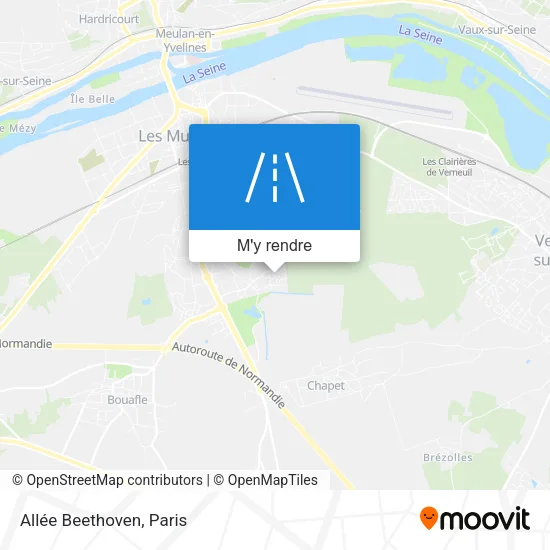 Allée Beethoven plan