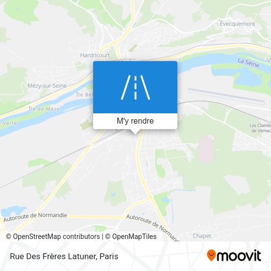Rue Des Frères Latuner plan