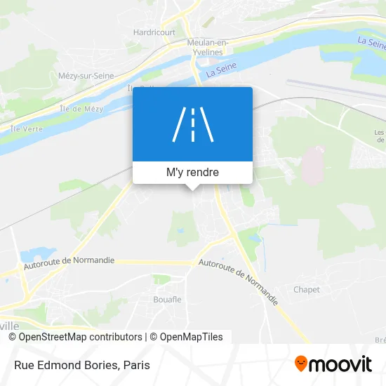 Rue Edmond Bories plan