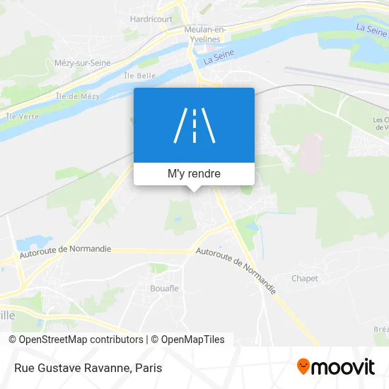 Rue Gustave Ravanne plan