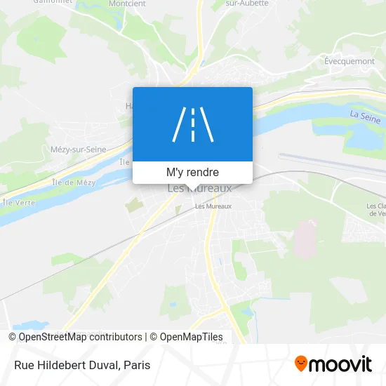 Rue Hildebert Duval plan
