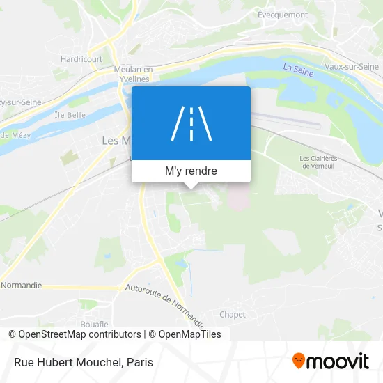 Rue Hubert Mouchel plan