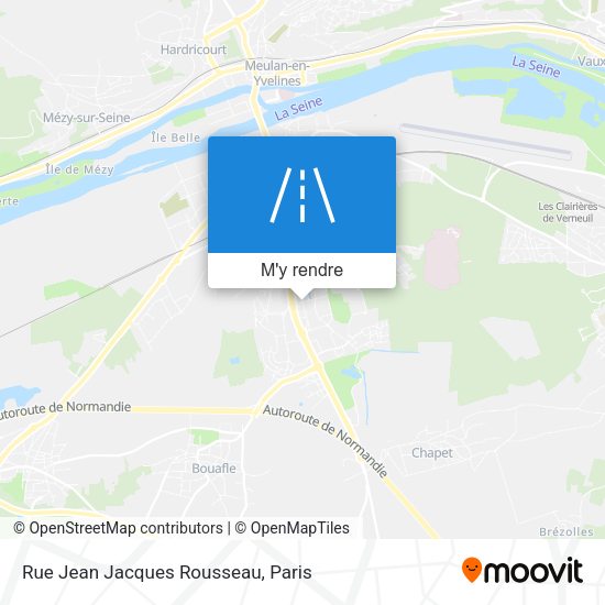 Rue Jean Jacques Rousseau plan