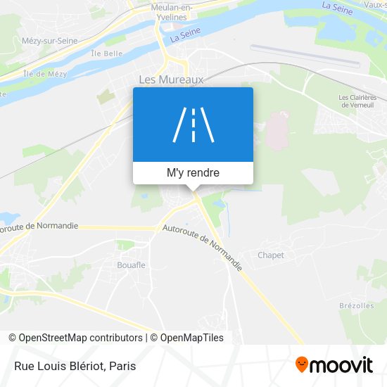 Rue Louis Blériot plan