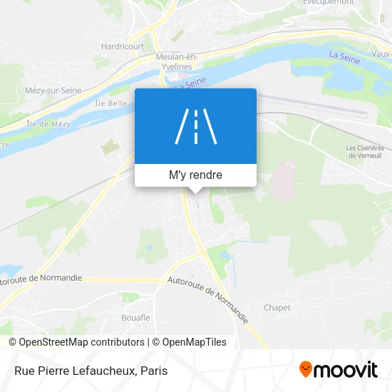 Rue Pierre Lefaucheux plan