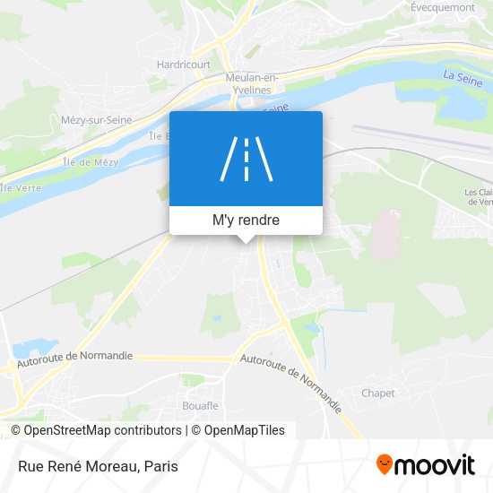 Rue René Moreau plan
