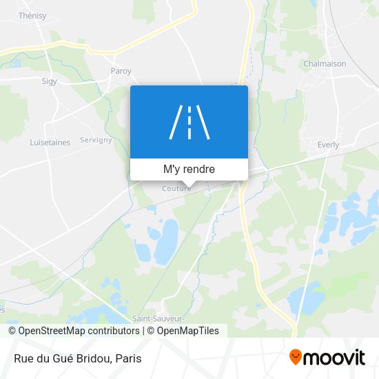 Rue du Gué Bridou plan