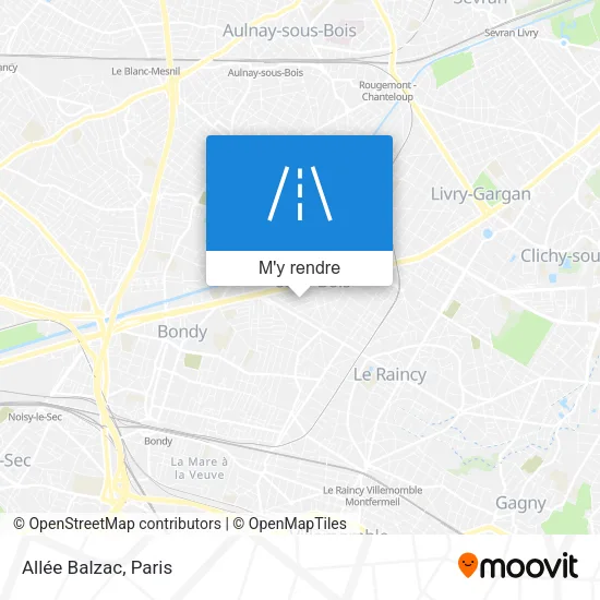 Allée Balzac plan